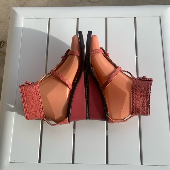 Balenciaga pink leather wedge sandals size 5.5-6 ( European 36) - Picture 10 of 16
